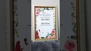 Sealed with Love: Unveiling My Unique Nikkah Certificate with Thumbprints #shorts