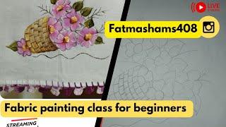 Tips for fabric painting Easy painting tutorial for beginners #acrylic colour