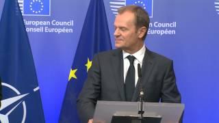 NATO Secretary General with President of the European Council, Donald Tusk