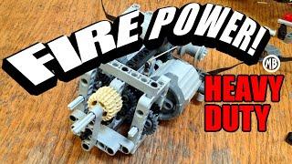 Lego 2 Speed High Torque Gearbox - Fire Power - For Heavy Duty Applications