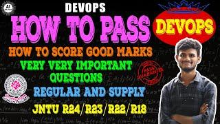 DevOps-Important questions-How to pass-B.tech 3rd year-R22-Jntuh