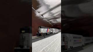 HO Scale NJ TRANSIT GP40 Equipment Move Mixed Coach #njtransit #hoscale #modeltrains #train #foryou