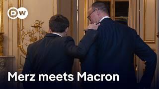 Friedrich Merz and Emmanuel Macron discuss Franco-German relations | DW News