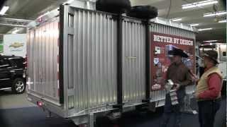 Cimarron Horse Trailer Top to Bottom with MrTruck.com, national western stock show, fiberglass  roof