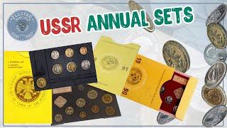 USSR annual sets - collection of coins