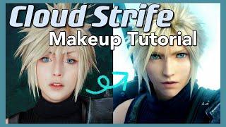 Cloud Strife Cosplay Makeup Tutorial | Final Fantasy 7 in real life CGI transformation