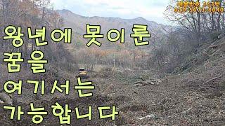 (매물번호243)완경사지 5천여평 있음.주택허가 가능.한우,염소,양사육가능.포장도로 접하고 전기 있음.넓은 임도 있음.해발600~800m.펜션이나 캠핑장 가능.자연힐링 가능.