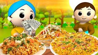 घमंडी भेल पूरी वाला हिन्दी कहानी | Arrogant Bhel Puri Wala Kahani | 3D Animated Hindi Moral Stories