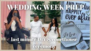 Weekly Vlog | Destination Wedding Week Prep + Civil Ceremony at the Courthouse | Zenese Ashley