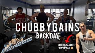 3 FLOORS NA GYM!? (BACK DAY) #JFITNESS #CHUBBYGAINS #GYMDOGS