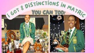 HOW TO GET DISTINCTIONS IN MATRIC! (5 TIPS)