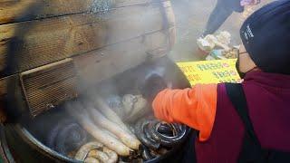 Popular food blood sausage in Korea, SUNDAE , Stir-Fried Korean Blood Sausage│ Korean Street Food