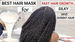 BEST HAIR MASK FOR FAST HAIR GROWTH|FOR SILKY SMOOTH HAIR|HOMEMADE DEEP CONDITIONER|NATURAL HAIR|4C