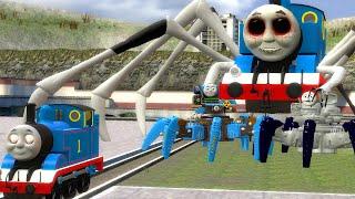 Building a Thomas Train Chased By  Cursed Thomas Train and New Friends in Garry's Mod!!