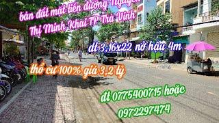 MS145 bán đất mặt tiền đường Nguyễn Thị Minh Khai Trà Vinh, giá 3,2 tỷ, đt 0775400715 - 0972297474