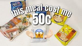 THIS MEAL ONLY COST ME 50 CENTS! Must Try EASY FAST LUNCH! Budget Friendly Meal Ideas