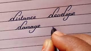 Super Cursive handwriting practice using normal fountain pen || Improve cursive handwriting