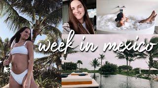 a week in my life at a resort in mexico