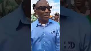 #FearlessInOctober: Moment Omoyele Sowore arrived at the protest ground in Lagos