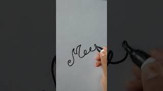 Meera in cursive  style #youtubeshorts #art #cursive #shortsviral #viralvideos #meera #shorts