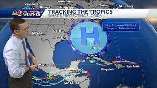 Tracking the tropics: Invest 94-L dying out as Invest 95-L gains strength in Caribbean