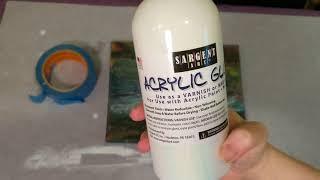 Testing Sargent Art Acrylic Gloss Varnish to Seal an Acrylic Pour Painting