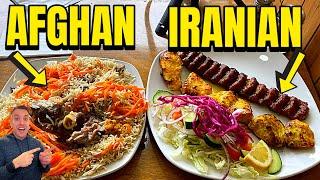 Trying AFGHAN + IRANIAN Food! KOBEDA & QABULI RICE  The BEST KEBAB!