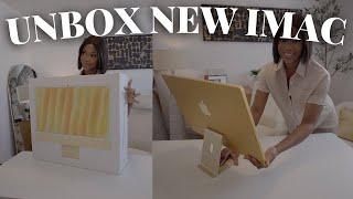 iMac Unboxing: Perfect Gold Accent for Studio Setup 