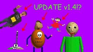 Baldi's Basics v1.4 Update!? (Baldi's Basics Mod Funny Cool)