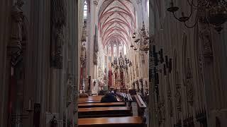 At mass in the church.