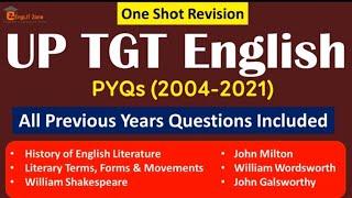  UP TGT English One Shot Revision / UP TGT English Previous years questions / TGT English PYQ