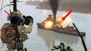 UKRAINIAN FORCES HIT AND SINKED THE RUSSIAN FRIGATE WITH A SUPERSONIC WEAPON