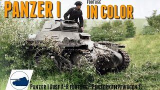 WW2 Color footage Panzer I Ausf A-B footage - Panzerkampfwagen 1.