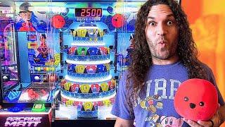 We Played Arcade Matt's NEW Coin Pusher! ($35 Ticket Challenge)