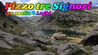 PIZZO TRE SIGNORI con anello 4 LAGHI#sentiero #VALTELLINA  #trekking #lombardia#ITALIA