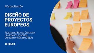 Capacitación sobre diseño de proyectos europeos (Subtitulado)