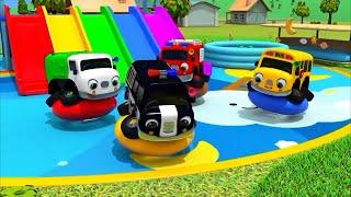 Wheels On The Bus Go Round And Round - Baby Toddler Songs - Nursery Rhymes & Kids Songs