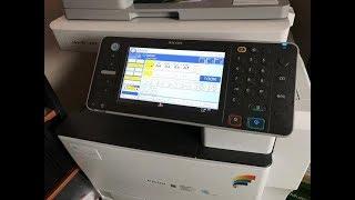 RICOH MPC3002 MPC3502 Network installation scanner, network print