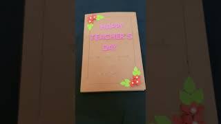 Happy Teacher's Day Card Tutorial Available on my Channel Sania's World