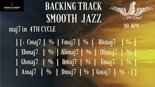 Backing Track Smooth Jazz maj7 in 4th Cycle