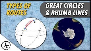 Great Circles and Rhumb Lines - Types of Routes