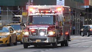 FDNY Rescue Medic's ambulance responding to a call in New York City