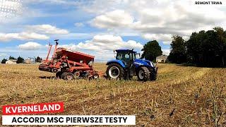 Kverneland Accord MSC - pierwsze testy po wymianie 90 łożysk 