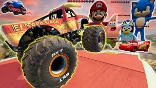 Monster Jam Crashes - BeamNG Drive | Griff's Garage