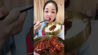 Braised Pork Belly with a Rice Dish, Tasting Show, #mukbang #asmr #먹방