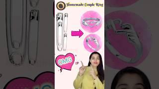 Valentine Rings | Diy Safety Pin Couple Rings | Homemade Easy Ring idea #kateyegirl #howtomake