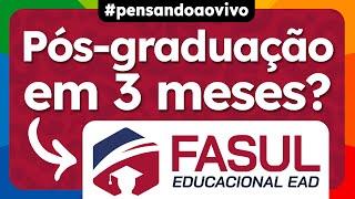 Como é a PÓS-GRADUAÇÃO em 3 MESES da FASUL? + Ambiente Virtual