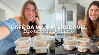 CAFÉ DA MANHÃ PARA SEMANA NO EMAGRECIMENTO | Vlog de Domingo no emagrecimento