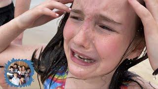 ALIYAH GETS DUMPED BY A WAVE ON OUR BEACH HOLIDAY - Part 1