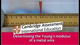 Determining the Young’s modulus of a metal wire - A Level Physics